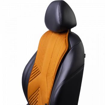 2 579 р. Накидка на сиденье (1 место Афины) ЛЮКС ст ВАН ВЭЙ Lord Autofashion   (бронза, строчка светло-коричневая)  с доставкой в г. Кемерово. Увеличить фотографию 4