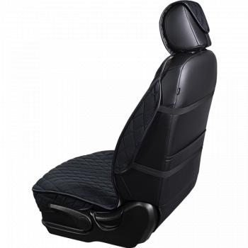 3 299 р. Накидка на сиденье (2 места Софа) ФЕНИКС ст РОМБ Lord Autofashion   (черный, строчка черная)  с доставкой в г. Кемерово. Увеличить фотографию 5