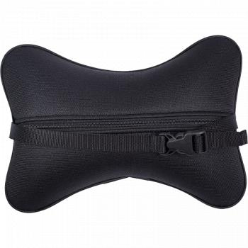329 р. Подушка-косточка (жаккард) Lord Autofashion   (черный, строчка Зигзаг серая)  с доставкой в г. Кемерово. Увеличить фотографию 4