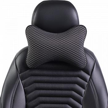 329 р. Подушка-косточка (жаккард) Lord Autofashion   (черный, строчка Прямоугольник черная)  с доставкой в г. Кемерово. Увеличить фотографию 7