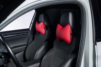 329 р. Подушка-косточка (Илана+Орегон) Lord Autofashion   (красный, строчка красная)  с доставкой в г. Кемерово. Увеличить фотографию 6