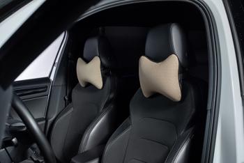 329 р. Подушка-косточка (Илана+Орегон) Lord Autofashion   (черный, строчка бежевая)  с доставкой в г. Кемерово. Увеличить фотографию 3