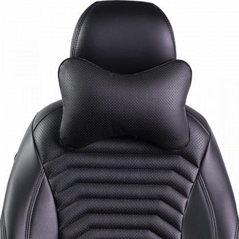 329 р. Подушка-косточка (Илана+Орегон) Lord Autofashion   (черный, строчка черная)  с доставкой в г. Кемерово. Увеличить фотографию 6