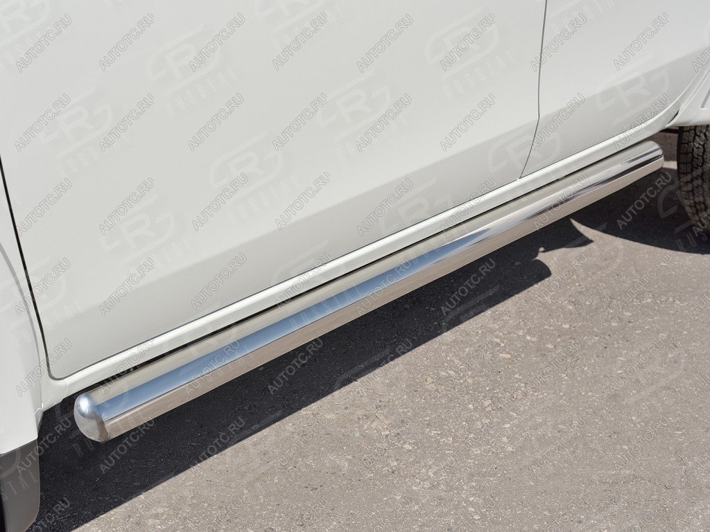 23 799 р. Защита порогов d76 мм SLITKOFF  Mitsubishi Outlander  CW0W (2005-2010) дорестайлинг (с круглыми торцами)  с доставкой в г. Кемерово
