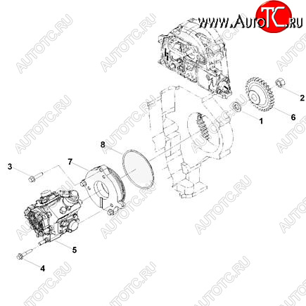 54 999 р. Топливный насос высокого давления (ТНВД) Bosch ISF 2.8 0445020119 CUMMINS 0404  с доставкой в г. Кемерово