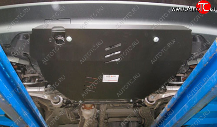 5 199 р. Защита картера двигателя и КПП Alfeco Honda Pilot YF4 рестайлинг (2011-2015) (Сталь 2 мм)  с доставкой в г. Кемерово