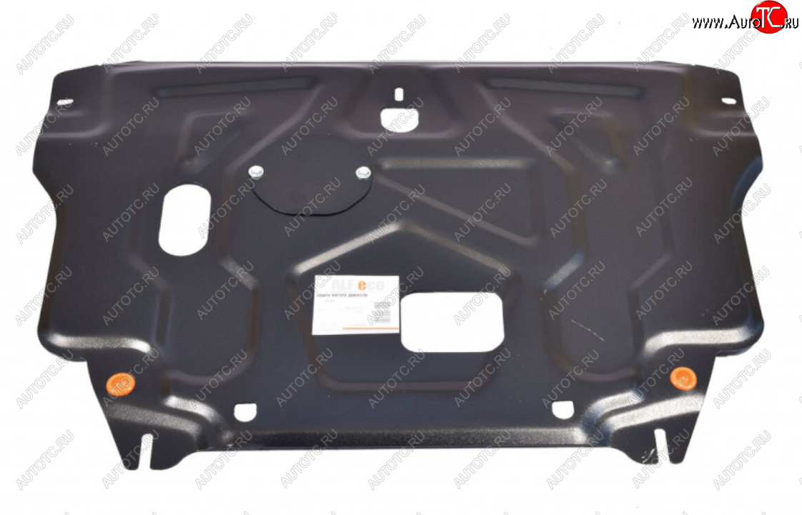4 199 р. Защита картера двигателя и КПП (установка на штатные точки) Alfeco Hyundai Creta GS дорестайлинг (2015-2019) (Сталь 2 мм)  с доставкой в г. Кемерово