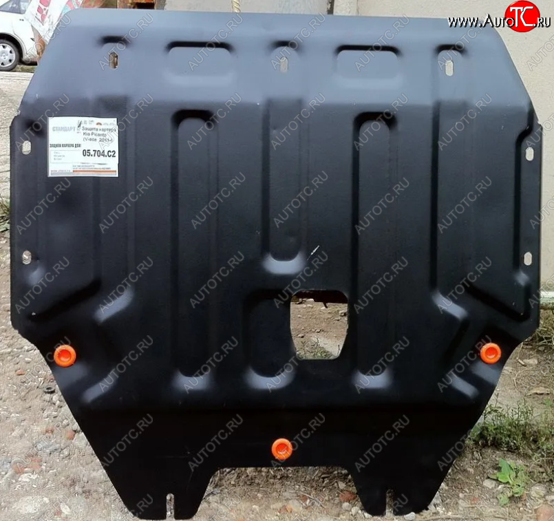 11 449 р. Защита картера двигателя и КПП Alfeco  KIA Picanto ( 2 TA хэтчбэк 5 дв.,  2 TA хэтчбэк 3 дв.) (2011-2017) дорестайлинг, рестайлинг (Алюминий 3 мм)  с доставкой в г. Кемерово