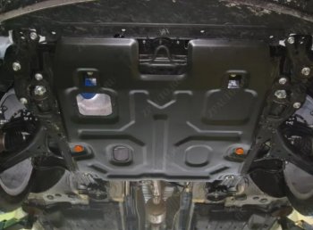 Защита картера двигателя и КПП (V-2,4) ALFECO Honda Accord  9 CR (2013-2020) седан дорестайлинг, седан рестайлинг (Алюминий 4 мм)