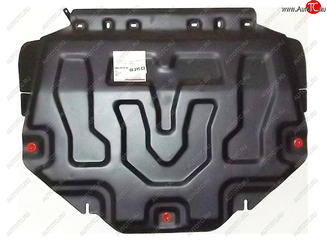 10 999 р. Защита картера двигателя и КПП (V-2,5, малая) ALFECO  Mazda CX-9  TC (2015-2025) дорестайлинг, рестайлинг (Алюминий 4 мм)  с доставкой в г. Кемерово