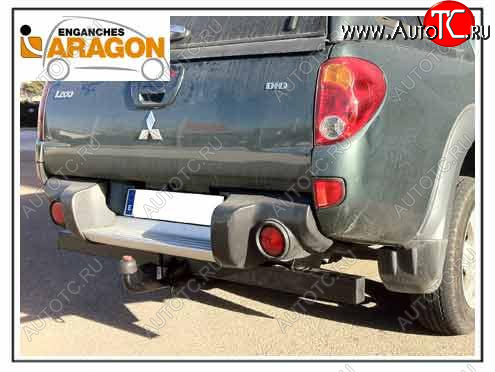 35 649 р. ТСУ для MITSUBISHI L200 с бамп. y barra antiempotramiento 2006-2010, Тип шара: Горизонтальный, условно-съемный (лебединая шея) (A)  Митсубиси Л200 Aragon e4201ba  с доставкой в г. Кемерово