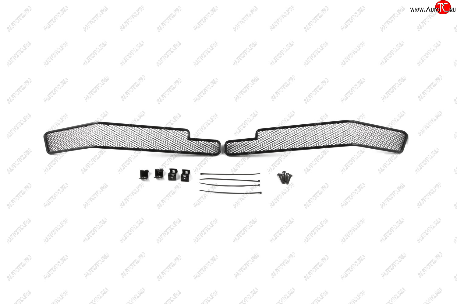 1 099 р. Сетка на бампер внешняя для TOYOTA Land Cruiser 200 2015-2021, 2 шт., черн., 10 мм  Тойота Ленд крузер Arbori 01-521615-101  с доставкой в г. Кемерово
