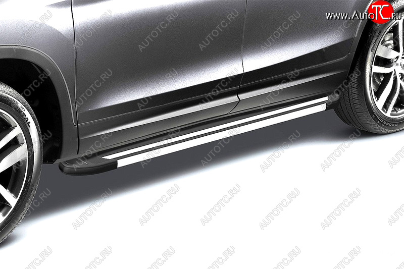 20 499 р. Комплект алюминиевых порогов Arbori Luxe Black длина 1600мм без крепежа Arbori allbdl1600  с доставкой в г. Кемерово