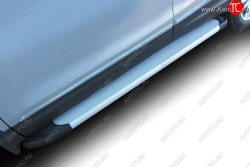 22 849 р. Комплект алюминиевых порогов Arbori Optima Silver 1700 для NISSAN Qashqai 2014-2019  Ниссан Кашкай Arbori afzdaalniq02  с доставкой в г. Кемерово