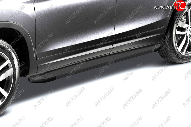 19 199 р. Комплект алюминиевых порогов Arbori Optima Black длина 1700мм без крепежа Arbori alobdl1700  с доставкой в г. Кемерово