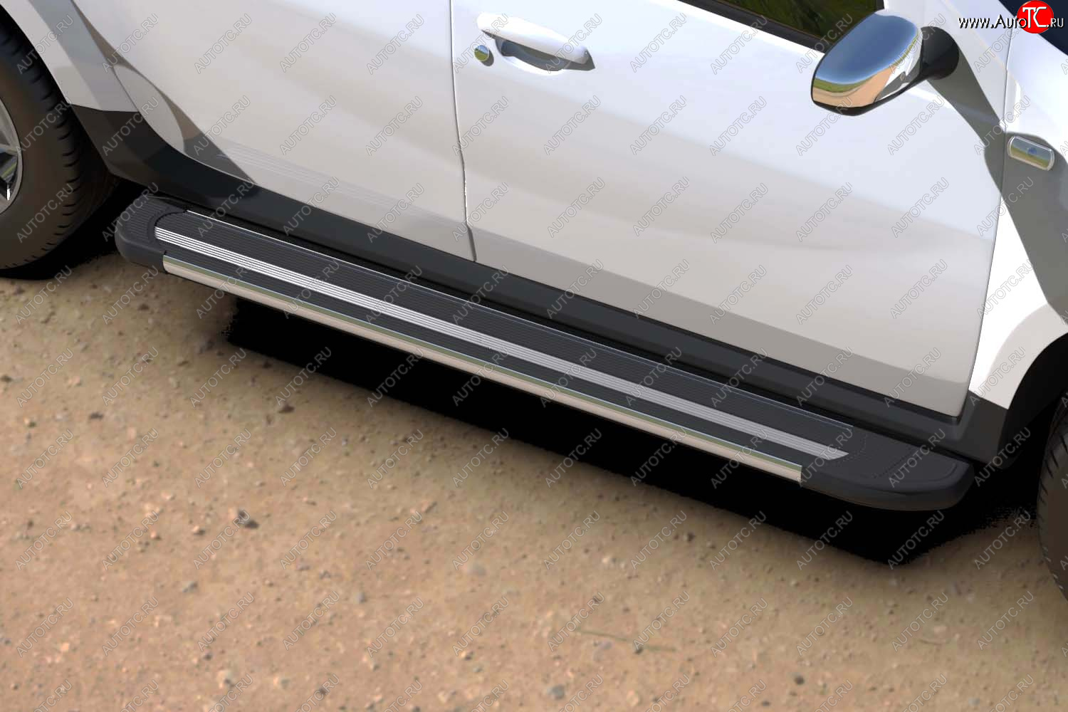 25 999 р. Комплект алюминиевых порогов Arbori Luxe Black 1800 для RENAULT Duster 2015-2021  Рено Дастер Arbori afzdaalrd1503  с доставкой в г. Кемерово