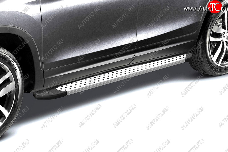 28 599 р. Комплект алюминиевых порогов Arbori Standart Silver 2000 для VOLKSWAGEN Amarok 2010-2015  Фольксваген Амарок Arbori afzdaalvwam1305  с доставкой в г. Кемерово