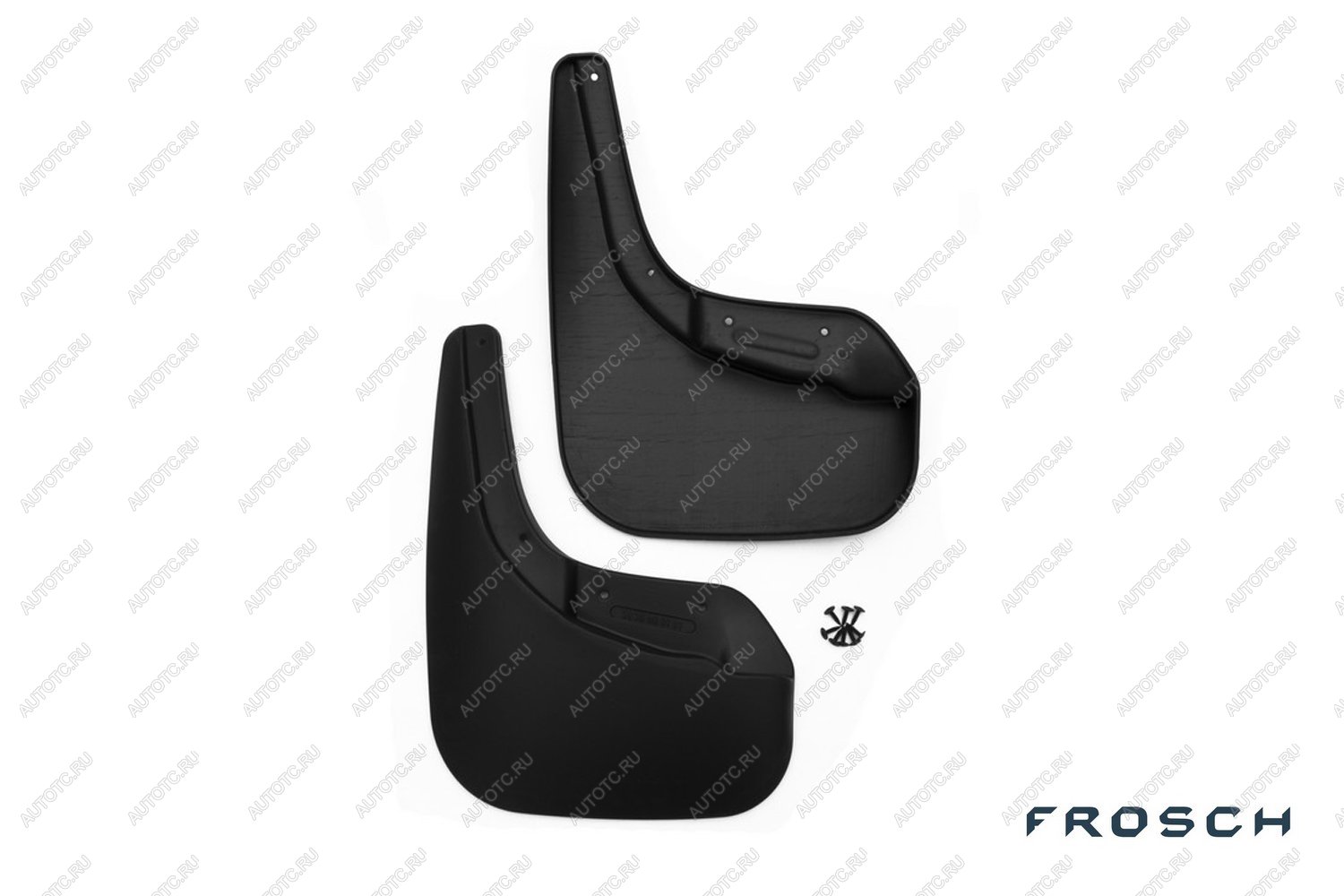 4 799 р. Брызговики передние VOLKSWAGEN TOUAREG, 2015-2018 вн. 2 шт. (optimum) в коробке  Фольксваген Туарег FROSCH frosch.51.36.f13  с доставкой в г. Кемерово