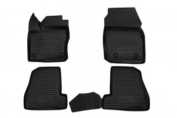 719 р. Коврики в салон FORD Focus 3, 042011-2015, 2015- 4 шт. (полиуретан)  Форд Фокус Element orig.1751152  с доставкой в г. Кемерово. Увеличить фотографию 1