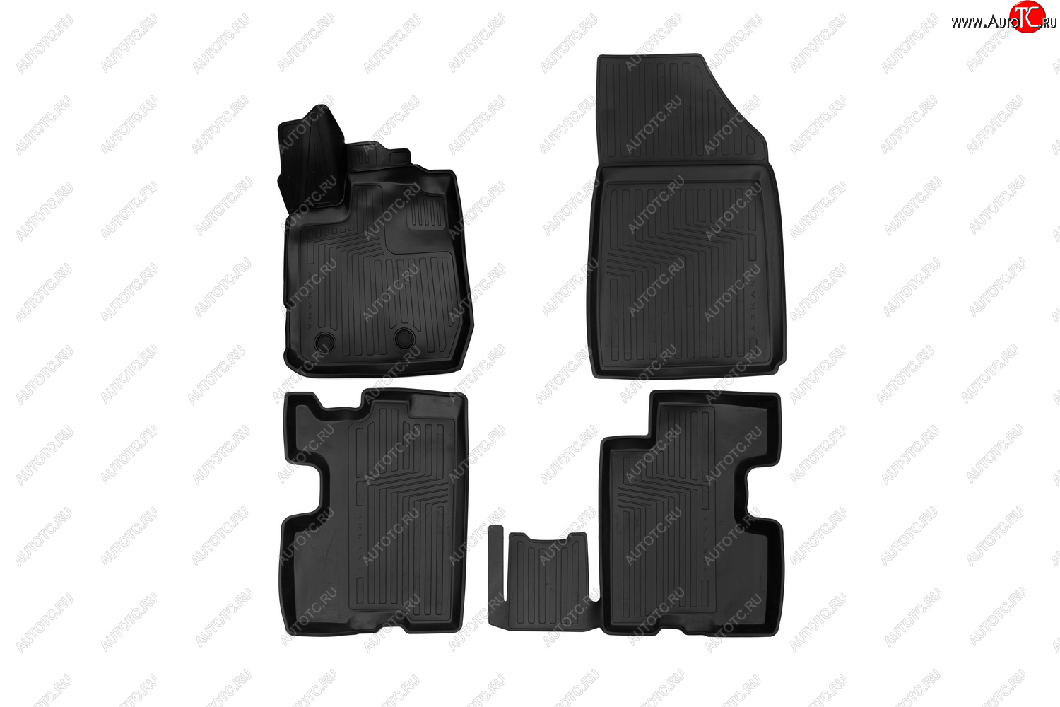 429 р. Rubber floor mats (vacuum)  Рено ЛДЖК RENAULT 7711821130  с доставкой в г. Кемерово
