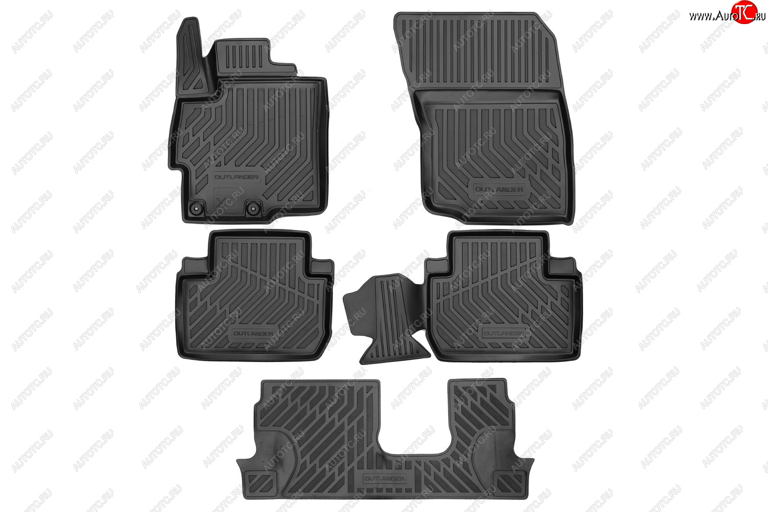 4 099 р. Rubber matковер в салонsetOUTLANDER  Митсубиси Аутлендер MITSUBISHI mz353047  с доставкой в г. Кемерово