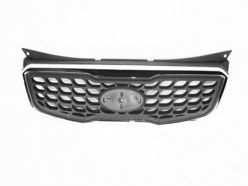 Решетка радиатора (пр-во Китай) BODYPARTS KIA Picanto ( 1 SA хэтчбэк 5 дв.,  2 TA хэтчбэк 3 дв.) (2010-2015) 2-ой рестайлинг, дорестайлинг (молдинг хром)