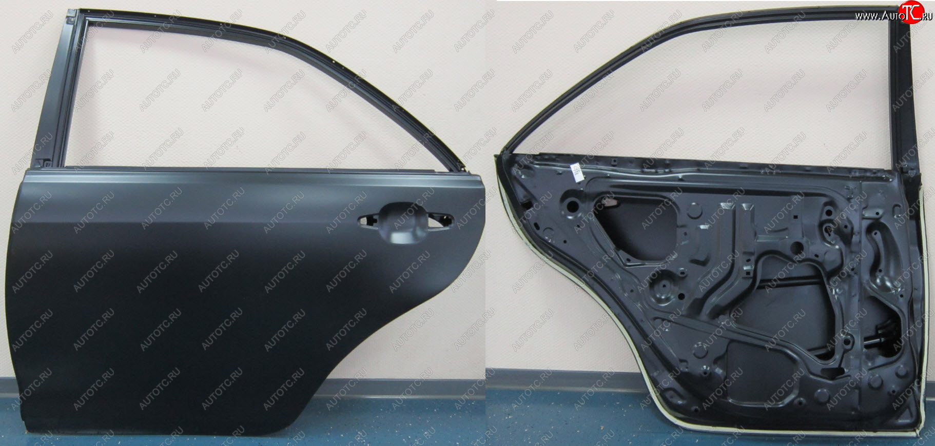 14 999 р. Левая дверь задняя BodyParts Toyota Camry XV40 дорестайлинг (2006-2008) (Неокрашенная)  с доставкой в г. Кемерово