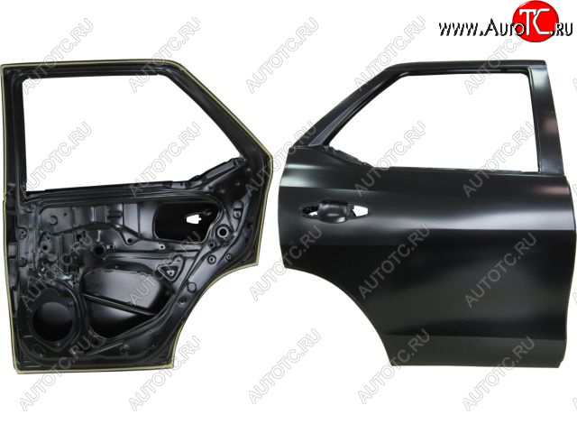 26 649 р. Правая дверь задняя BodyParts  Toyota Fortuner  AN160 (2015-2020) дорестайлинг (Неокрашенная)  с доставкой в г. Кемерово