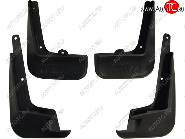 939 р. Комплект брызговиков (4 штуки) BodyParts Toyota Corolla E180 дорестайлинг (2013-2016)  с доставкой в г. Кемерово