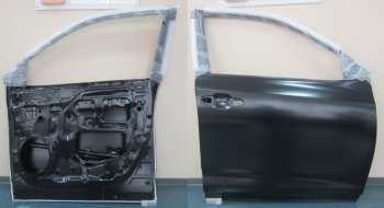 22 849 р. Правая дверь передняя BodyParts  Toyota Highlander  XU50 (2013-2017) дорестайлинг (Неокрашенная)  с доставкой в г. Кемерово. Увеличить фотографию 1