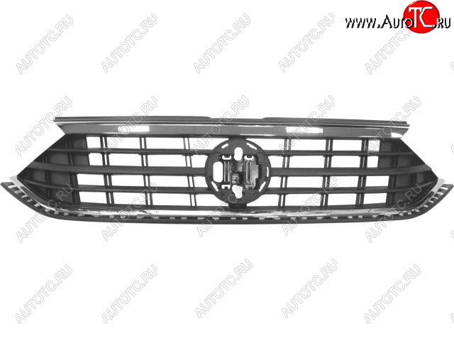 4 699 р. Решетка радиатора (пр-во Китай) BODYPARTS  Volkswagen Polo  Mk6 (2020-2022) лифтбек (молдинг хром)  с доставкой в г. Кемерово