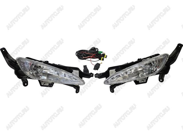 3 399 р. Противотуманные фары комплект (проводка, кнопка, пр-во Китай) BodyParts KIA Optima 3 TF дорестайлинг седан (2010-2013)  с доставкой в г. Кемерово