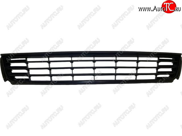 1 199 р. Центральная решетка переднего бампера (пр-во Китай) BODYPARTS  Volkswagen Polo  5 (2009-2015) седан дорестайлинг (молдинг черный)  с доставкой в г. Кемерово