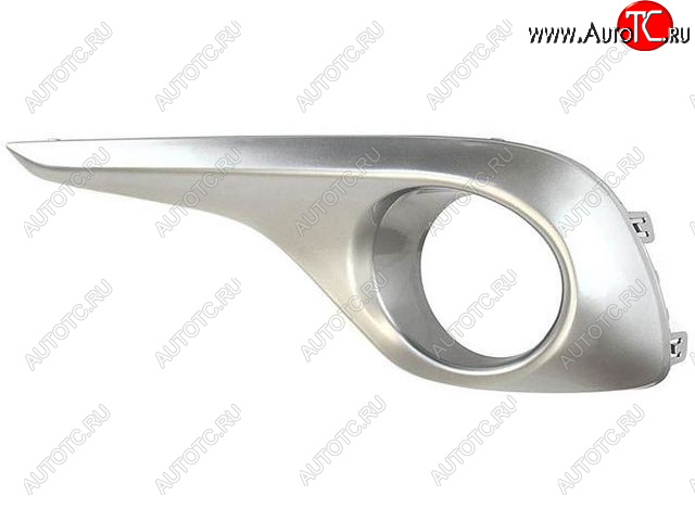 649 р. Правая вставка под ПТФ (серебристая) BodyParts  Toyota Highlander  XU40 (2010-2013) рестайлинг  с доставкой в г. Кемерово
