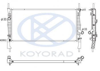 4 099 р. TRANSIT РАДИАТОР ОХЛАЖДЕН С КОНДИЦ (см.каталог) KOYORAD fdtrt06-912  с доставкой в г. Кемерово. Увеличить фотографию 1