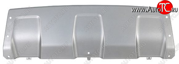 1 289 р. Накладка переднего бампера (серебро) BodyParts Renault Duster HS дорестайлинг (2010-2015) (Неокрашенная)  с доставкой в г. Кемерово