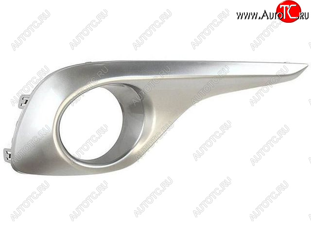 659 р. Левая вставка под ПТФ (серебристая) BodyParts  Toyota Highlander  XU40 (2010-2013) рестайлинг  с доставкой в г. Кемерово