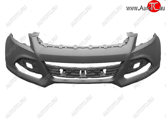 4 599 р. Бампер передний (с отверстиями под омыватели фар и под парктроник) BodyParts Ford Kuga 2 дорестайлинг (2013-2016) (Неокрашенный)  с доставкой в г. Кемерово