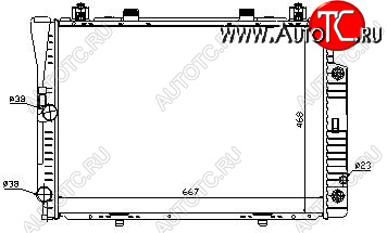 7 449 р. W140 РАДИАТОР ОХЛАЖДЕН (см.каталог) BODYPARTS md14092-911  с доставкой в г. Кемерово