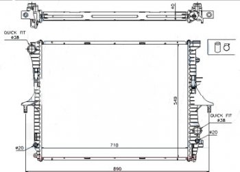 5 699 р. TOUAREG РАДИАТОР ОХЛАЖДЕН 2.5 TD (см.каталог) BODYPARTS vwtou02-913  с доставкой в г. Кемерово. Увеличить фотографию 1