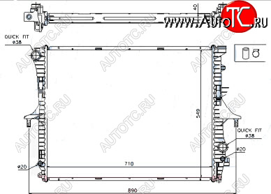 5 699 р. TOUAREG РАДИАТОР ОХЛАЖДЕН 2.5 TD (см.каталог) BODYPARTS vwtou02-913  с доставкой в г. Кемерово