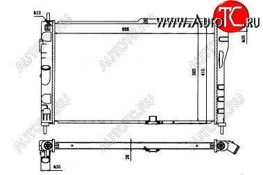 2 799 р. ESPERO РАДИАТОР ОХЛАЖДЕН MT BODYPARTS dwesp94-913  с доставкой в г. Кемерово