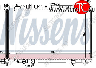 7 999 р. X-TRAIL РАДИАТОР ОХЛАЖДЕН 2.2 (дизель) (NISSENS) (AVA) NISSENS nnxtr01-910  с доставкой в г. Кемерово