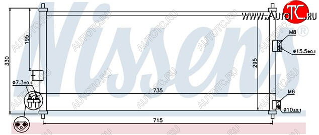 4 199 р. ALMERA (+ P12 02-) КОНДЕНСАТОР КОНДИЦ (см.каталог) BODYPARTS nnalm02-933  с доставкой в г. Кемерово