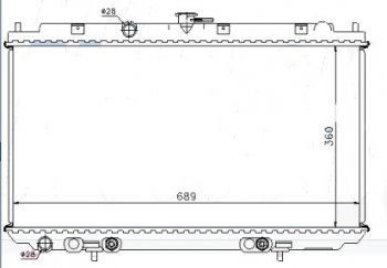 ALMERA (+ P12 02-) РАДИАТОР ОХЛАЖДЕН AT (см.каталог) BODYPARTS nnalm02-915