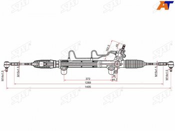 Рейка рулевая LHD SAT Toyota Hilux AN120 2-ой рестайлинг (2020-2025)