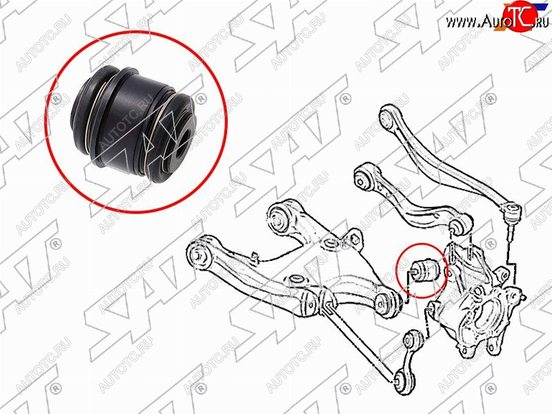 799 р. Сайлентблок BMW 5-Series 09-17  6-Series 11-18  7-Series 08-15  5-Series Gran Turismo 09-16 SAT ST-33326780438  с доставкой в г. Кемерово