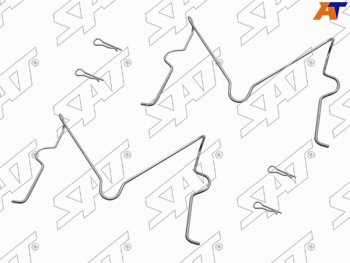 150 р. Комплект монтажный тормозных колодок FR TOYOTA LAND CRUISER PRADOSURF 02- SAT ST-349-0036  с доставкой в г. Кемерово. Увеличить фотографию 1