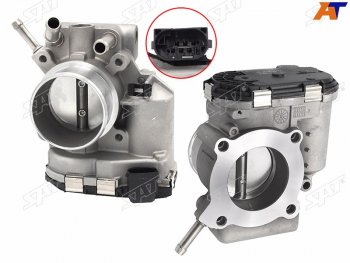 5 649 р. Дроссельная заслонка Hyundai Solaris 10-17  Kia Ceed 06-16  Cerato 08-13  Rio 11-17  Soul 08-14 SAT ST-35100-2B150  с доставкой в г. Кемерово. Увеличить фотографию 1
