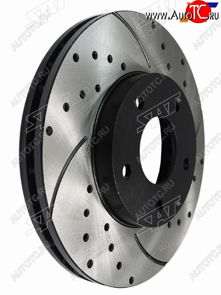 7 749 р. Диски тормозные передние перфорированный Ø280mm SAT Nissan X-trail 2 T31 дорестайлинг (2007-2011)  с доставкой в г. Кемерово